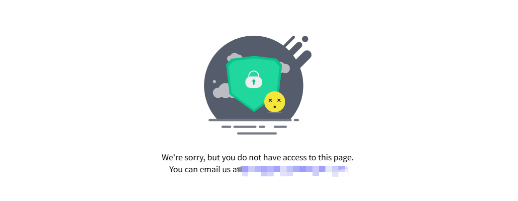 限制访问的前台提示